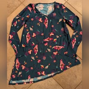 Latched mama nursing long Sleeve Swim Top